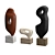 Sculptural Wooden Art Objects 3D model small image 2