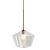 Modern Glass Geometry Pendant Light 3D model small image 1