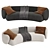 Modern Elegance Rene Sofa Set 3D model small image 2