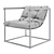 Loftovik Armchair: Industrial Statement Piece 3D model small image 4