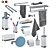 GROHE Selection Accessory Set (15 pcs.) 3D model small image 6