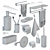 GROHE Selection Accessory Set (15 pcs.) 3D model small image 10