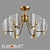 Eurosvet Rocco Ceiling Chandelier 6-Light 3D model small image 1