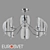 Eurosvet Rocco Ceiling Chandelier 3D model small image 1