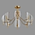Eurosvet Rocco Ceiling Chandelier 3D model small image 2