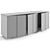 Sleek Contemporary Bonaldo Sideboard 3D model small image 5