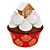 Festive Christmas Cupcake 3D Model 3D model small image 3