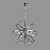 Santi Pendant Chandelier Eurosvet 60139/6 3D model small image 2