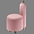 Chic Designer Pouf in Various Colors 3D model small image 2