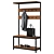 Hiba Hallway Bench with Coat Rack 3D model small image 1