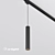 Adjustable Cylinder Pendant Light 3D model small image 1