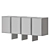 Sleek Baker Kira Credenza 3D model small image 3
