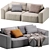 Cozy Beige Sofa Space 2013 3D model small image 1