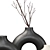 Zen Harmony Vases & Branches 3D model small image 2