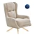  Modern Elegance PRAGA Armchair 3D model small image 1