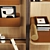 Modern Workplace Furniture Set 3D model small image 5
