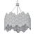 Sleek Design Honeycomb Pendant Lamp 3D model small image 2