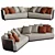 Modern Modular Cleo Sofa Set 3D model small image 3