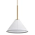 Elegant Glass Cone Pendant Light 3D model small image 1