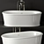 Elegant Devon Bath Set 3D model small image 1