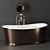 Elegant Devon Bath Set 3D model small image 4