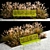 Urban Oasis Bench Set 3D model small image 1