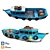 Vintage Boat 3D Model 3D model small image 1