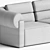 Elegant Natuzzi NEW CLASSIC Sofa 3D model small image 4