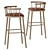 Stylish Black Bar Stool Jari-Jari 3D model small image 2