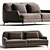 Luxurious Natuzzi DON GIOVANNI Sofa 3D model small image 1