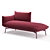 Italian Chaise Longue Area by Midj 3D model small image 6