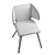 Midj Wrap Italian Chair, Noce 3D model small image 5