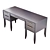 Modern Writing Desk Charlie 3D model small image 2