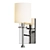 Elegant Silver Fabric Shade Sconce 3D model small image 1