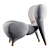 Modular Tectonic Armchair - 2015 3D model small image 2