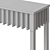 Modern Reese Console Table 3D model small image 4