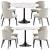 Fargo Dining Set Furniture Collection 3D model small image 1