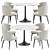 Fargo Dining Set Furniture Collection 3D model small image 2