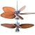 Tropical Breeze Palm Ceiling Fan 3D model small image 2