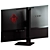 HP Omen 25 Gaming Monitor 3D model small image 3