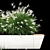 Urban Concrete Bench with Ornamental Grasses 3D model small image 4