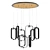 Eurofase 9-Light Contemporary Pendant 3D model small image 1