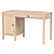 Minimalist HEMNES Desk: Sleek Design 3D model small image 2