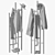 Sleek Modern Atwood Coat Rack 3D model small image 5