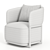 Modern Stylish Frida Armchair 3D model small image 5