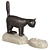 Sara Swink Inspired Cat Sculpture 3D model small image 3