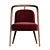 Luxury Red Velvet Armchair 3D model small image 4