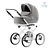 Bebe-mobile Santana Deluxe Stroller 3D model small image 1