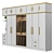 Modern Triple Double Door Wardrobe 3D model small image 2