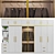 Modern Triple Double Door Wardrobe 3D model small image 3